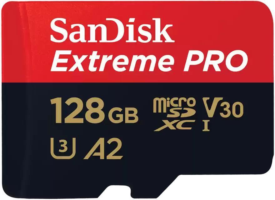 SanDisk - Tarjeta de Memoria SanDisk Extreme Pro MicroSDXC UHS-I C10 U3 V30 128GB