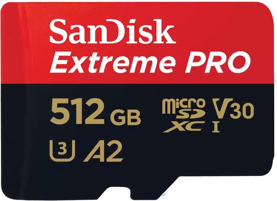 SanDisk - Tarjeta de Memoria SanDisk Extreme Pro MicroSDXC UHS-I C10 U3 V30 512GB