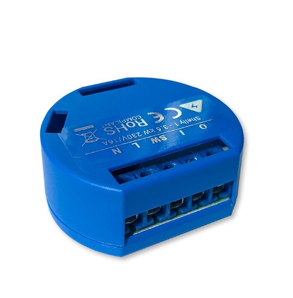 Shelly - Módulo Automação Interruptor Shelly 1 WiFi Relay Switch Neutro