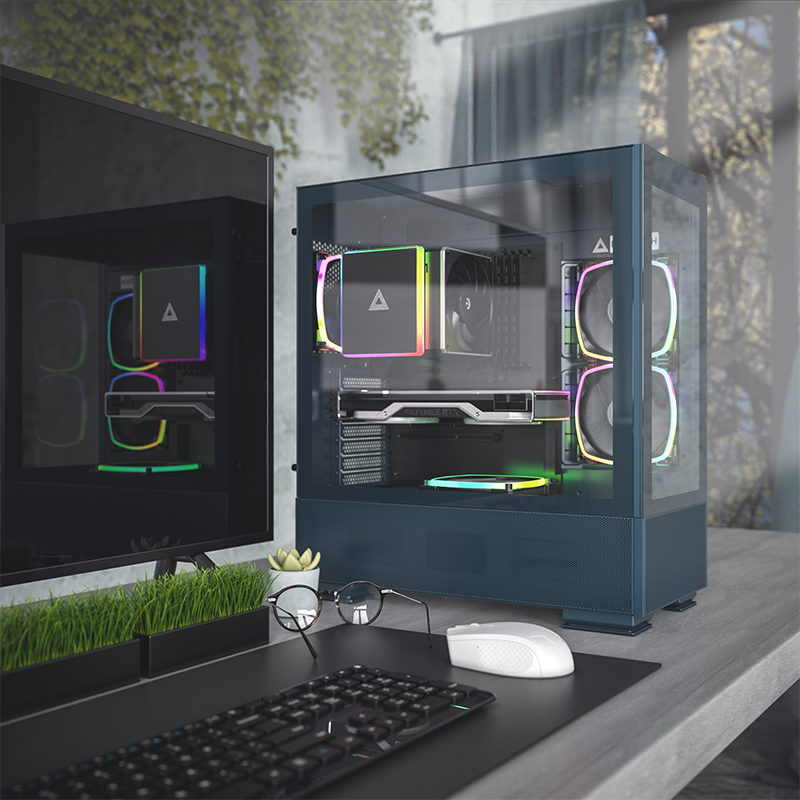 Montech - Caja ATX Montech SKY TWO - Azul