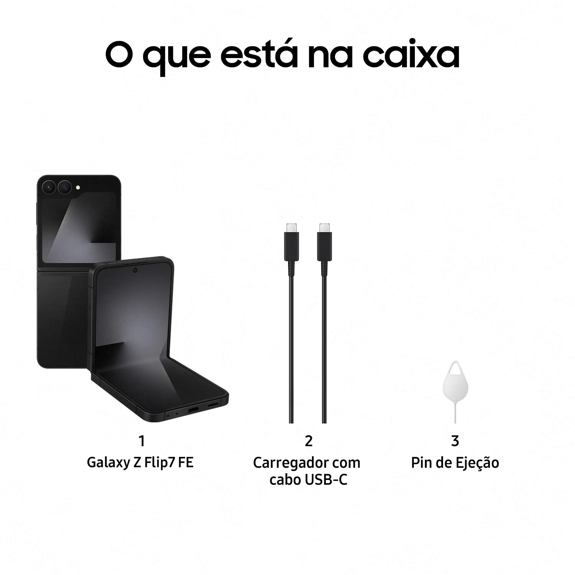 Samsung - Smartphone Samsung Galaxy Z Flip 7 FE 5G 6.7" (12 /256GB) 120Hz Negro