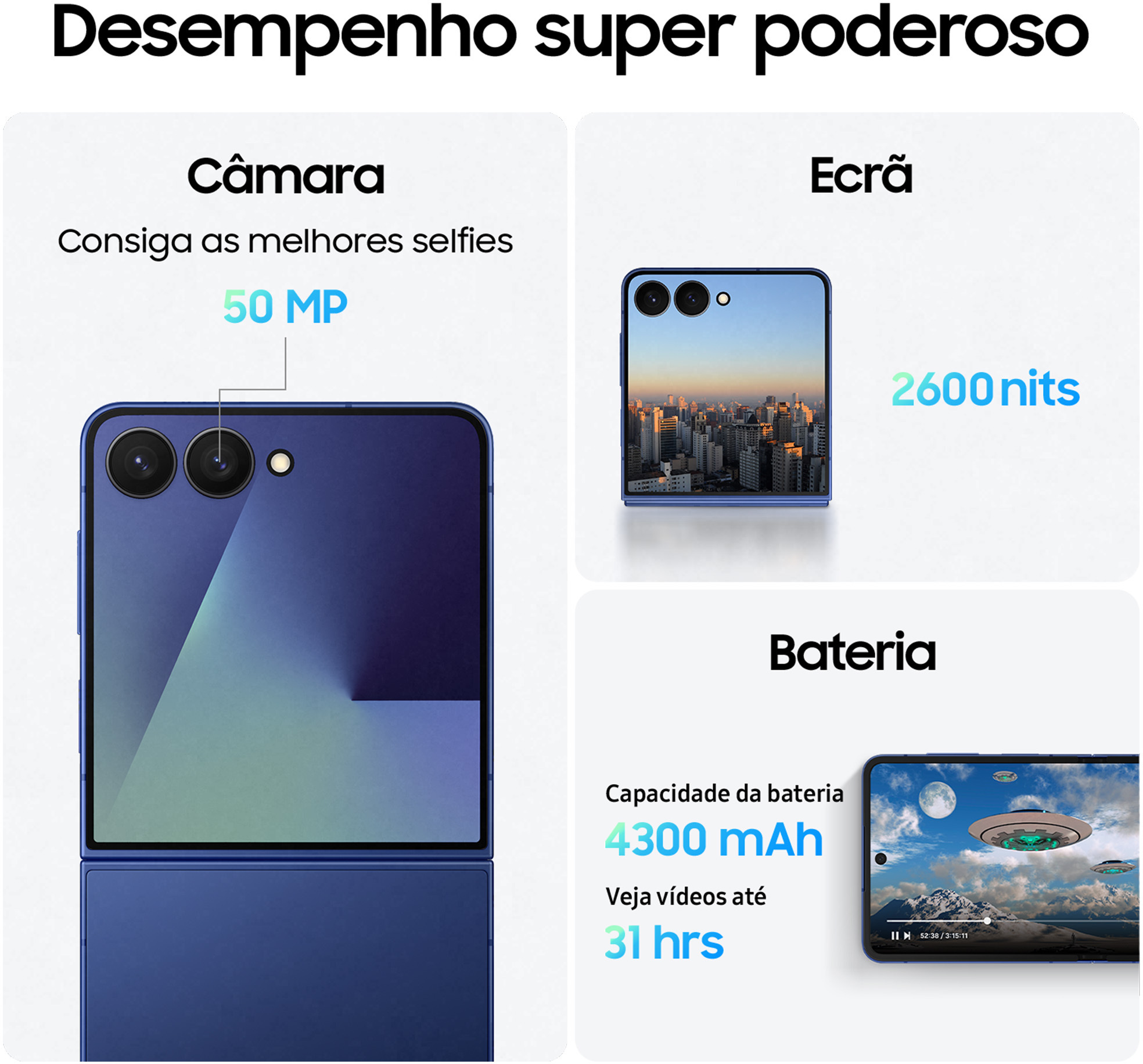 Samsung - Smartphone Samsung Galaxy Z Flip 7 5G 6.9" (12 /512GB) 120Hz Noche Negra