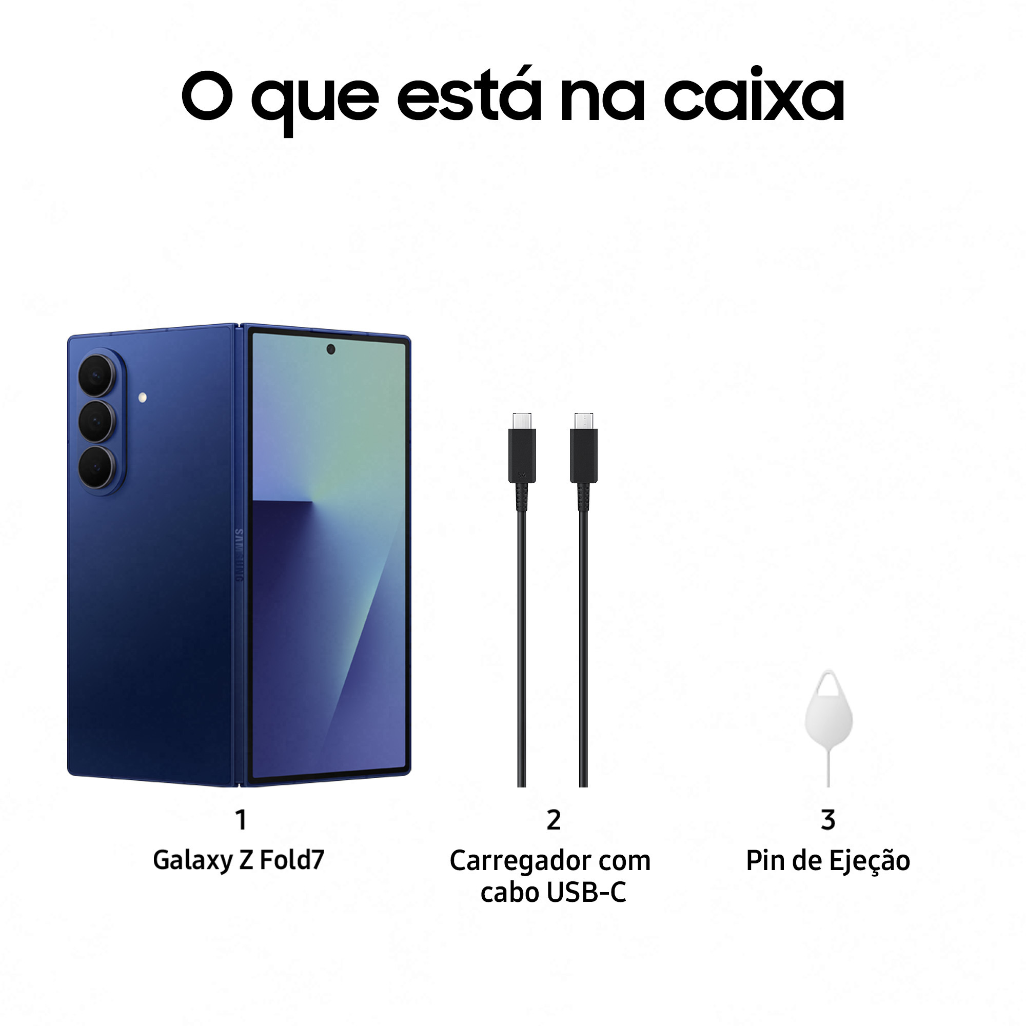 Samsung - Smartphone Samsung Galaxy Z Fold 7 5G 8.0" (12 / 512GB) 120Hz Azul Oscuro