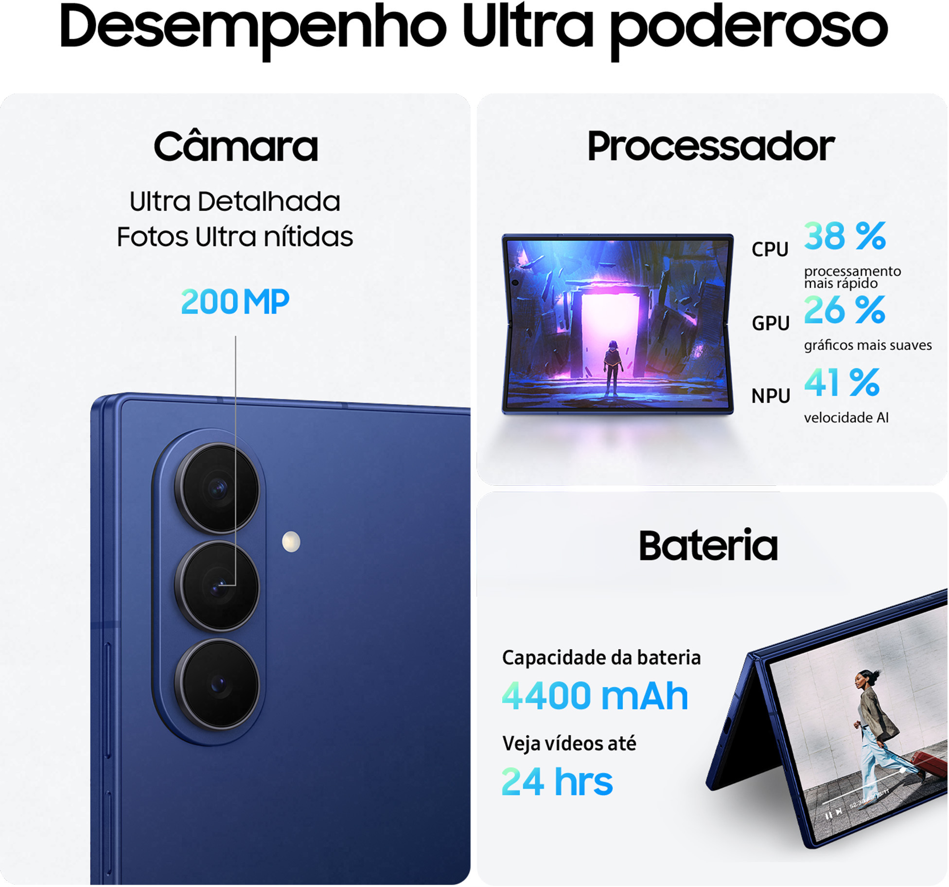 Samsung - Smartphone Samsung Galaxy Z Fold 7 5G 8.0" (12 / 1TB) 120Hz Noche Negra