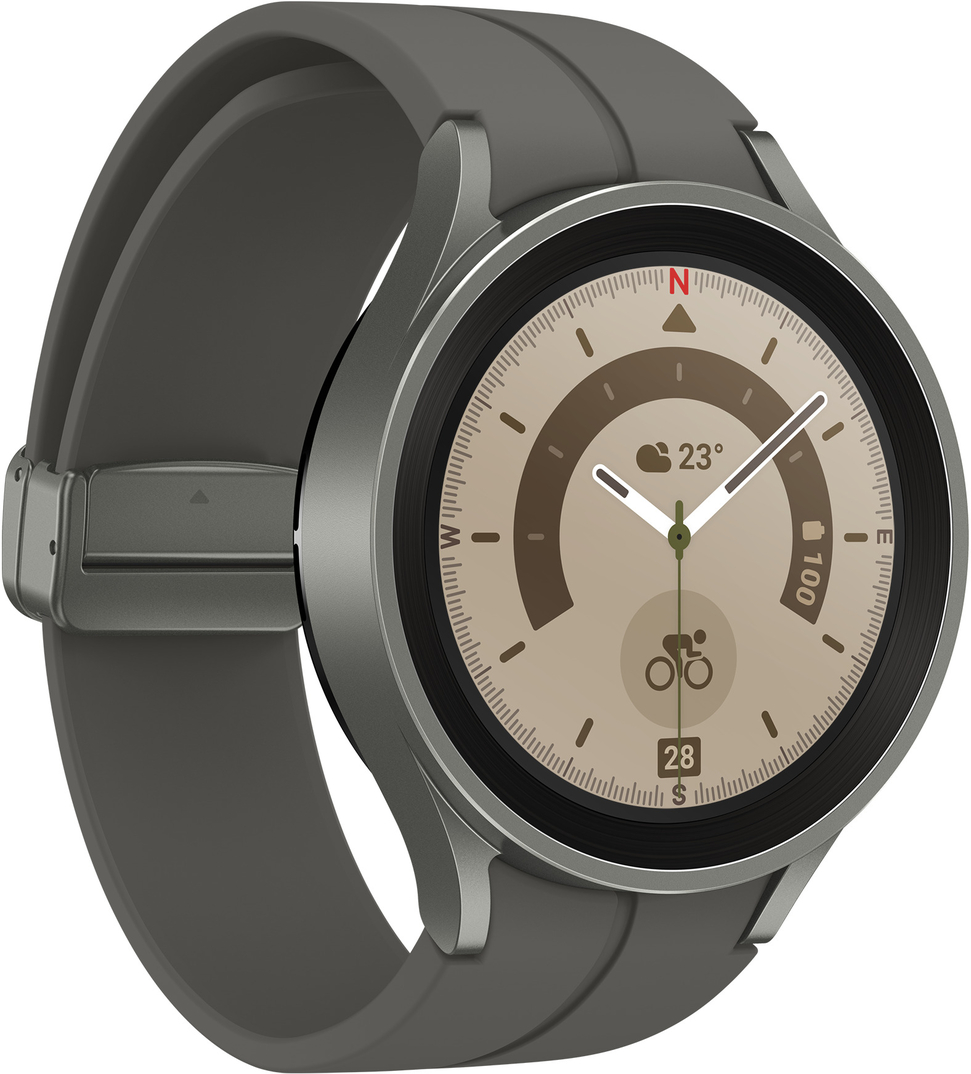 Samsung - Reloj Smartwatch Samsung Galaxy Watch 5 Pro 45mm LTE Titanio