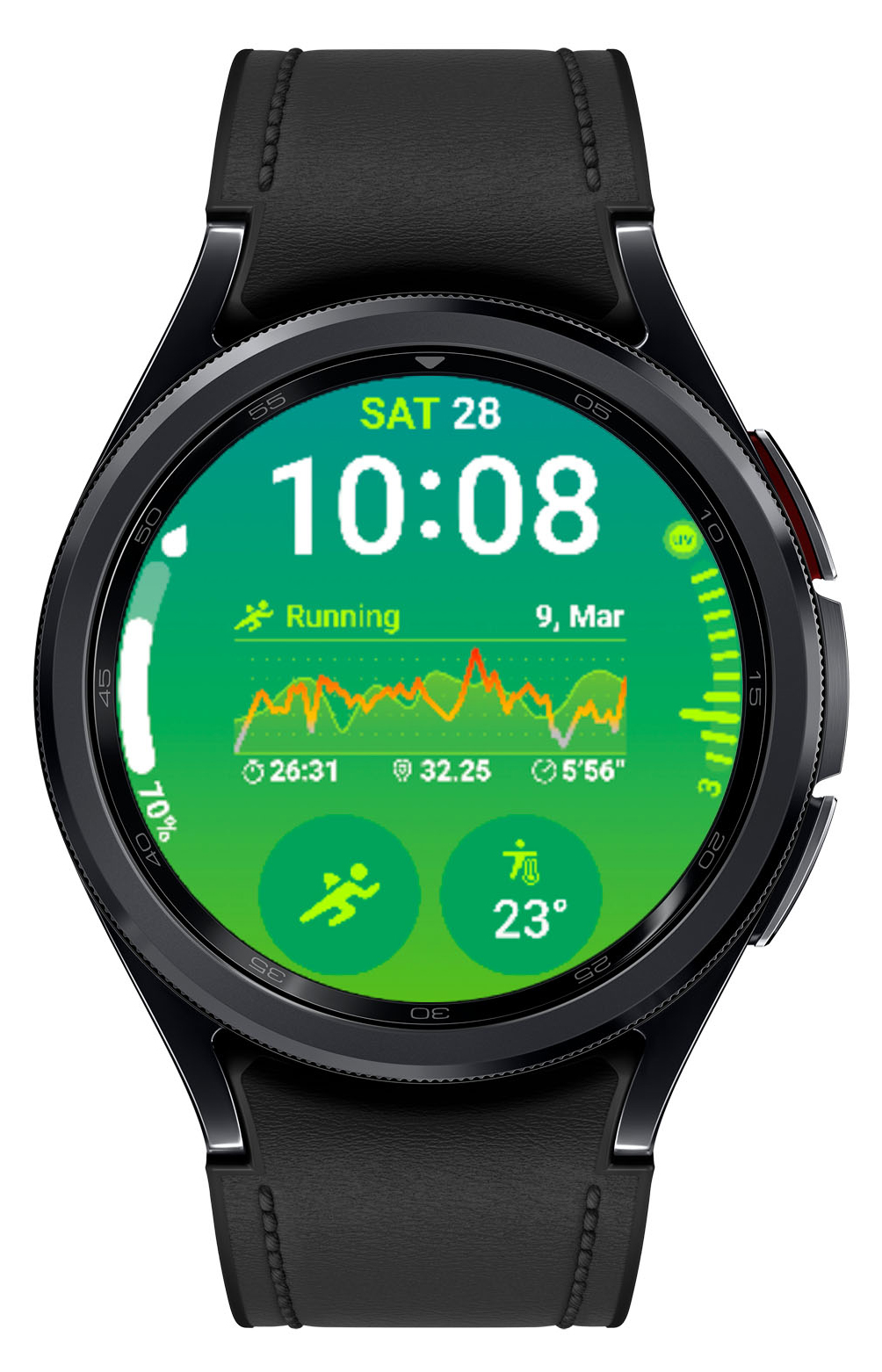 Samsung - Reloj Smartwatch Samsung Galaxy Watch 6 Classic 43mm LTE Negro