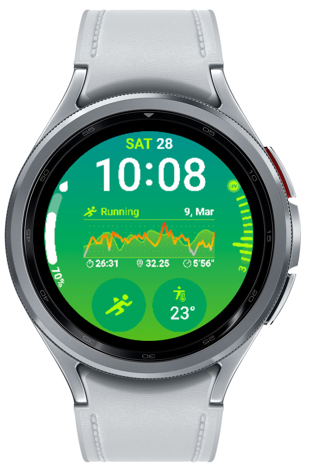 Samsung - Reloj Smartwatch Samsung Galaxy Watch 6 Classic 47mm BT Silver