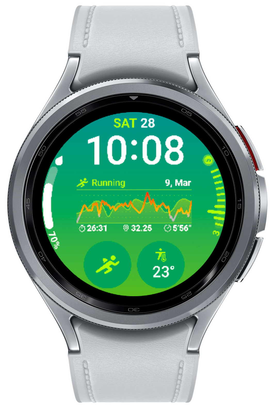 Samsung - Reloj Smartwatch Samsung Galaxy Watch 6 Classic 47mm LTE Silver