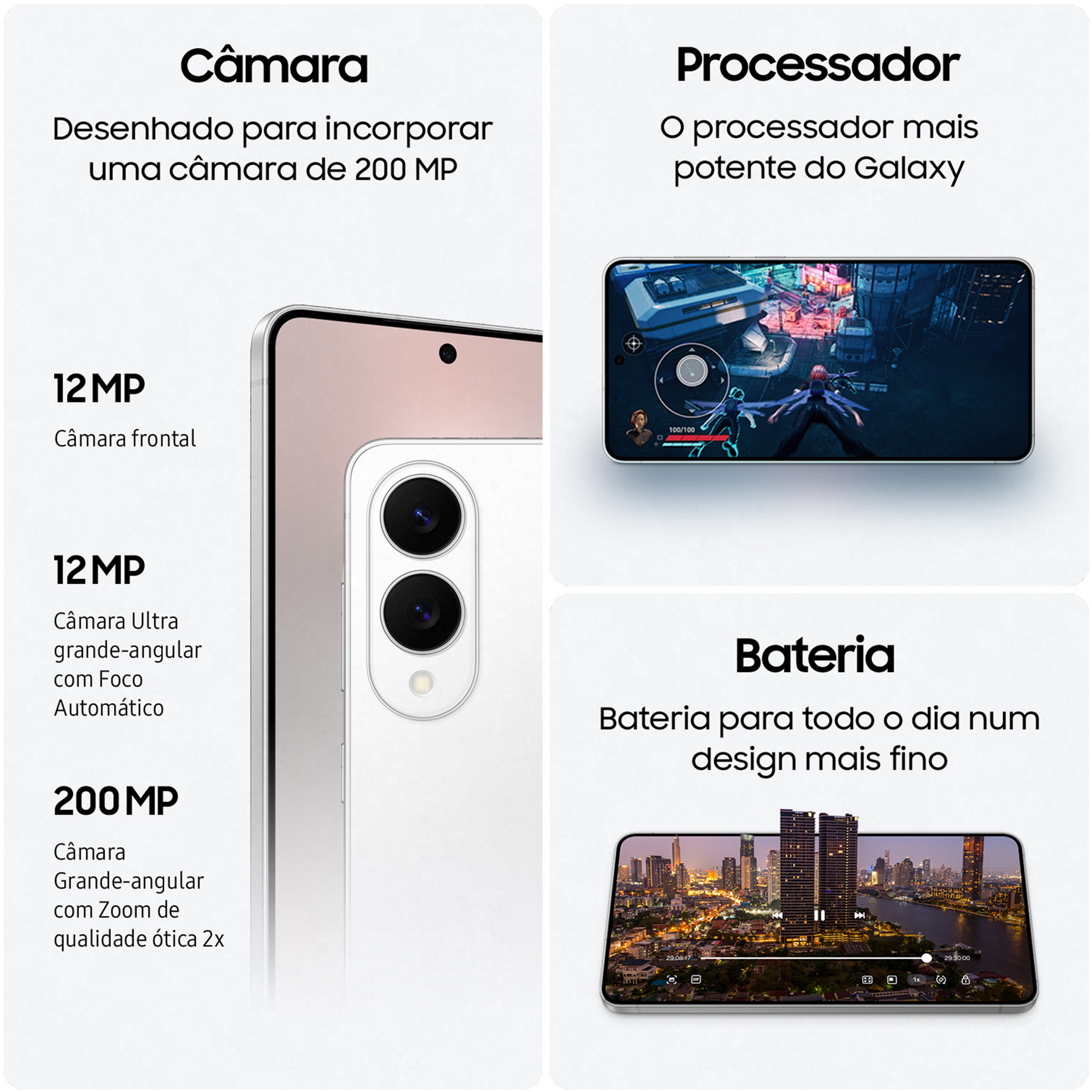 Samsung - Smartphone Samsung Galaxy S25 Edge  6.7" (12 / 256GB) 120Hz Plateado Titânio