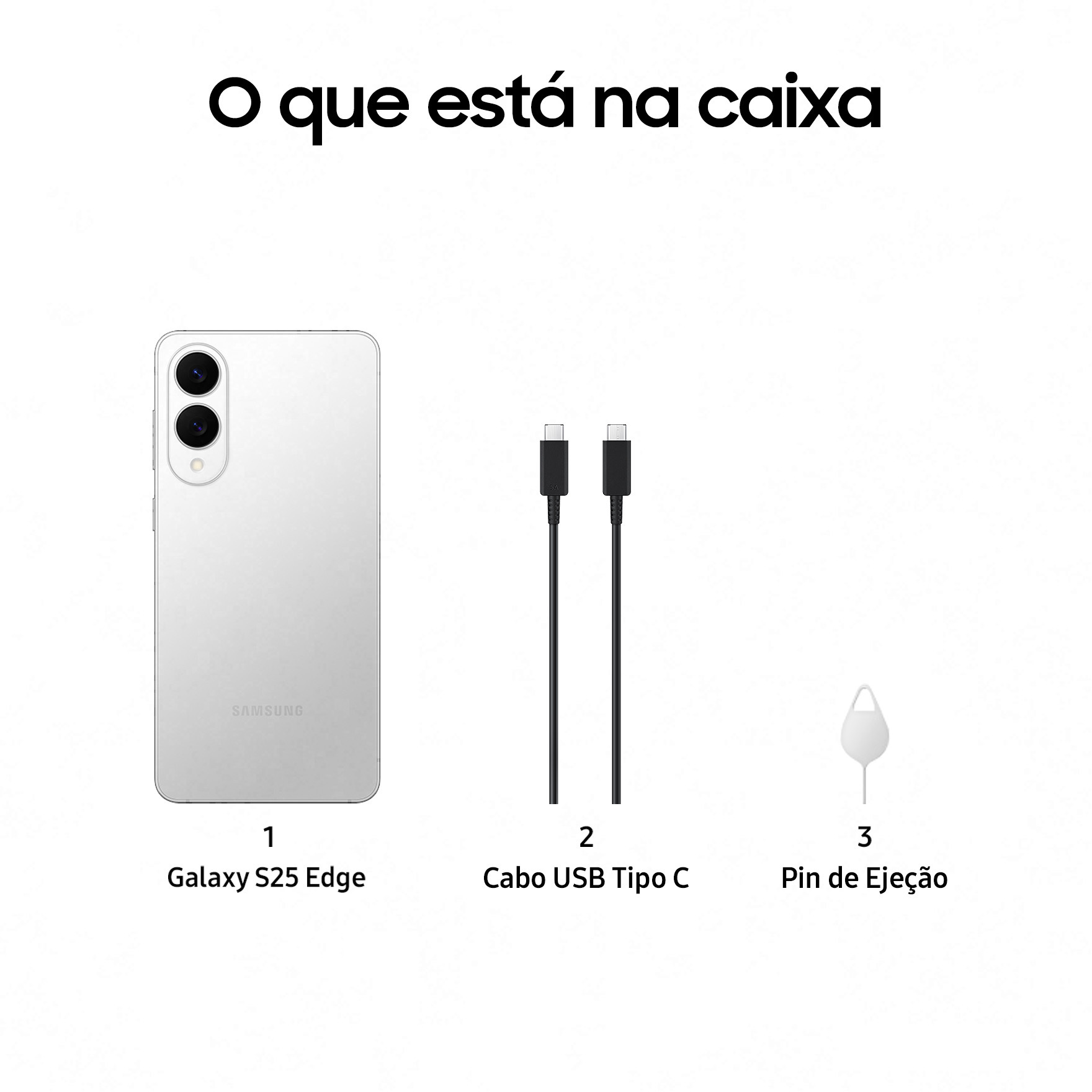 Samsung - Smartphone Samsung Galaxy S25 Edge  6.7" (12 / 512GB) 120Hz Plateado Titânio