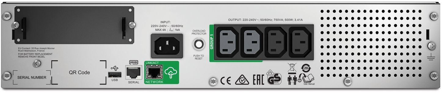 APC - UPS APC Smart-UPS 750VA LCD RM 2U 230V con SmartConnect