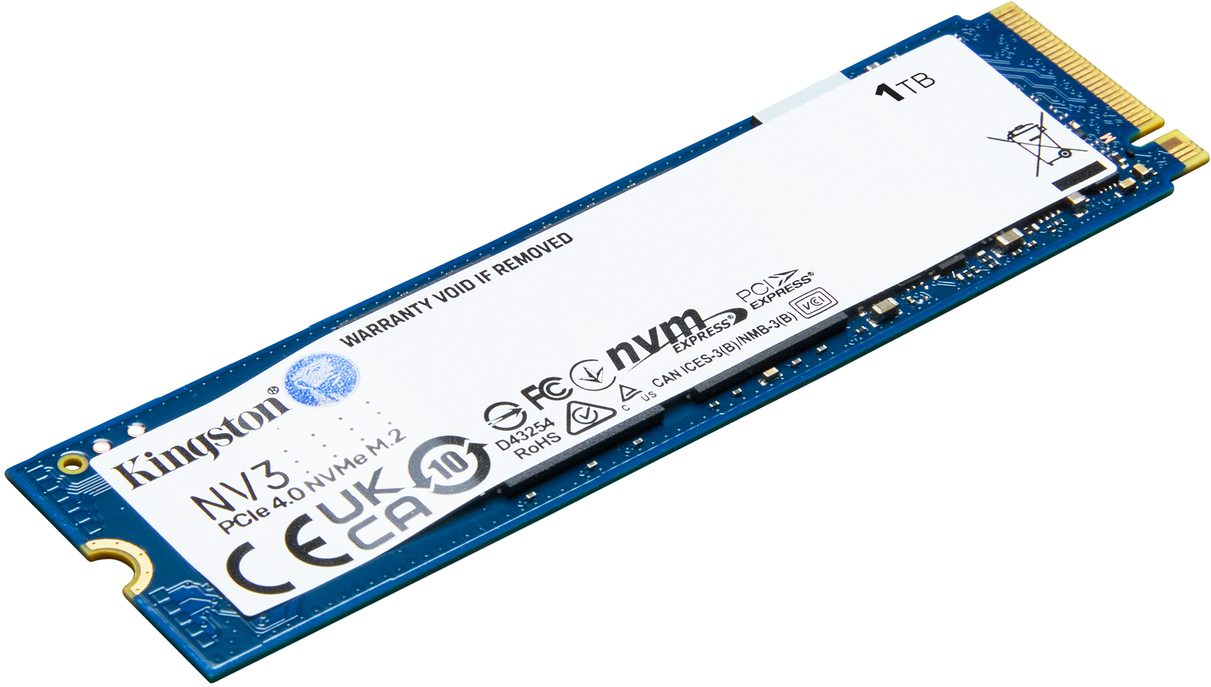 Kingston - SSD Kingston NV3 1TB Gen4 M.2 NVMe 2280 (6000/4000MB/s)