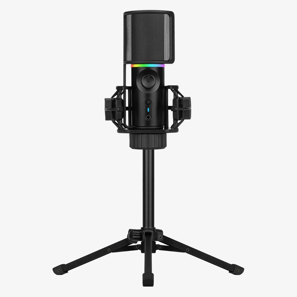 Streamplify - Micrófono Streamplify MIC RGB Tripod - Negro