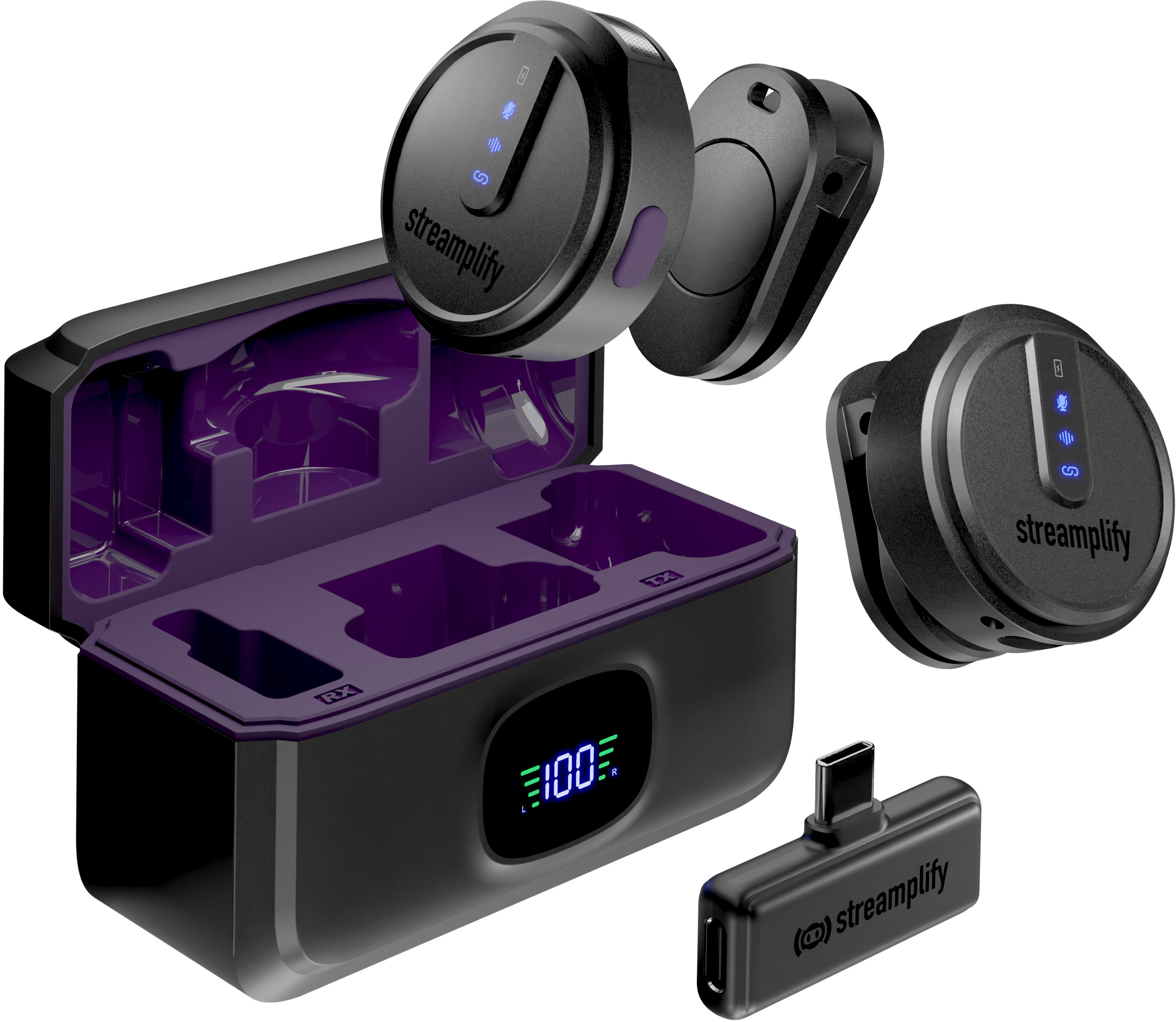 - Micrófono Streamplify MIC GO - Negro Picture of - Micrófono Streamplify MIC GO - Negro