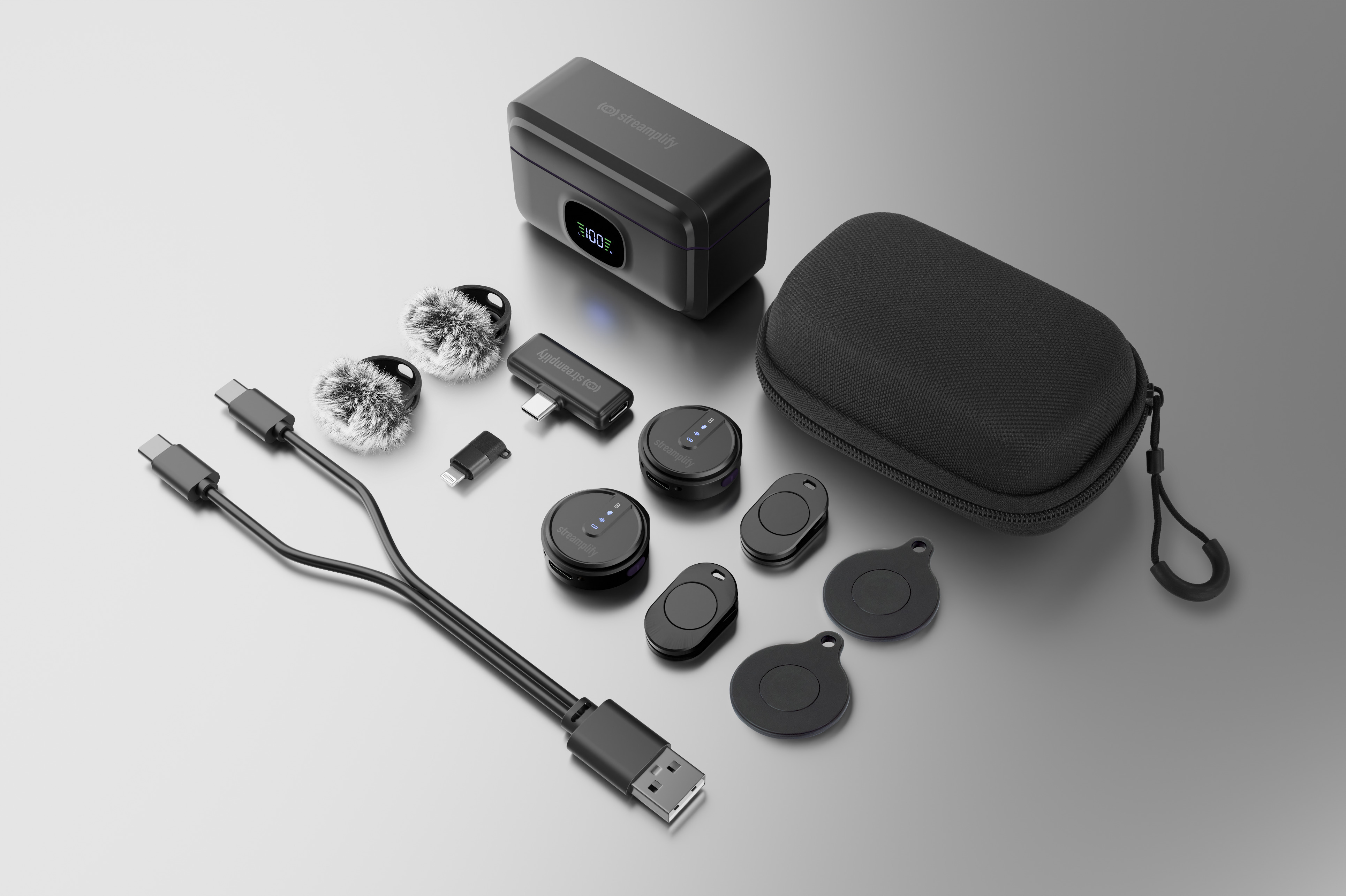  - Micrófono Streamplify MIC GO - Negro