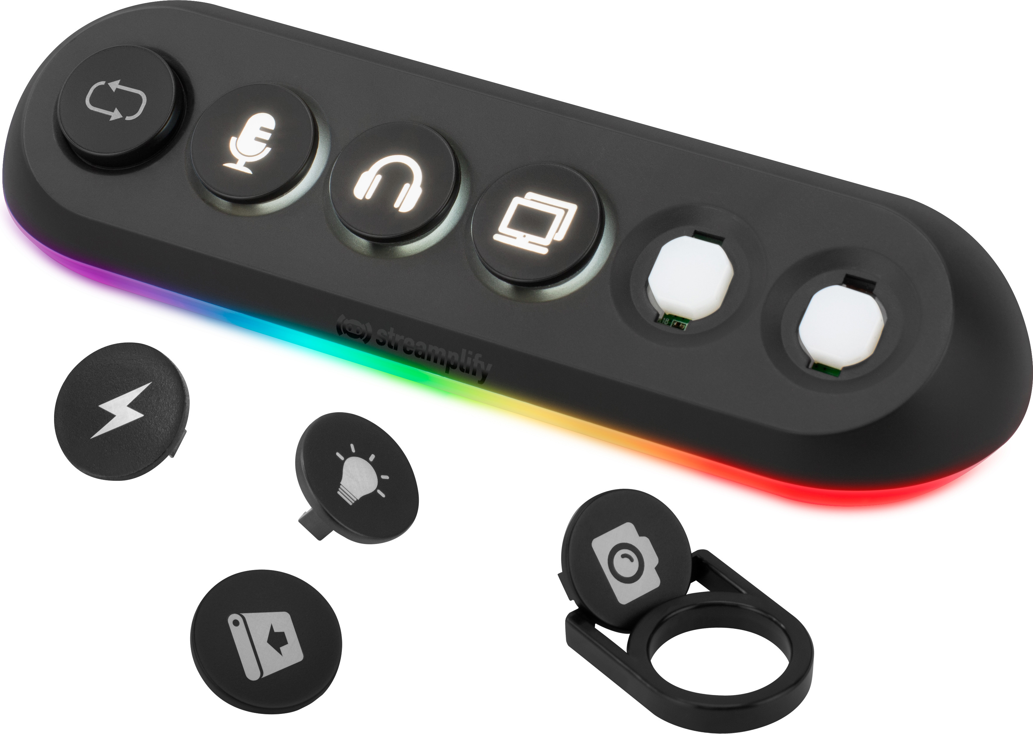 Streamplify - HUB Streamplify DECK 5 Slot, RGB, 12V, EU - Negro