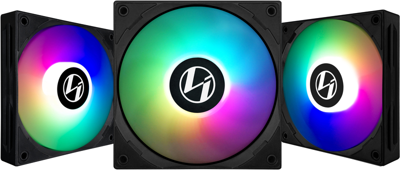 Lian Li - Ventilador Lian Li ST120 RGB PWM Pack 3 + Controlador Negro 120mm