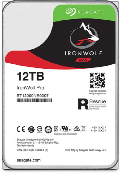 Seagate - Disco Seagate IronWolf Pro 12TB 7200rpm 256MB SATA III