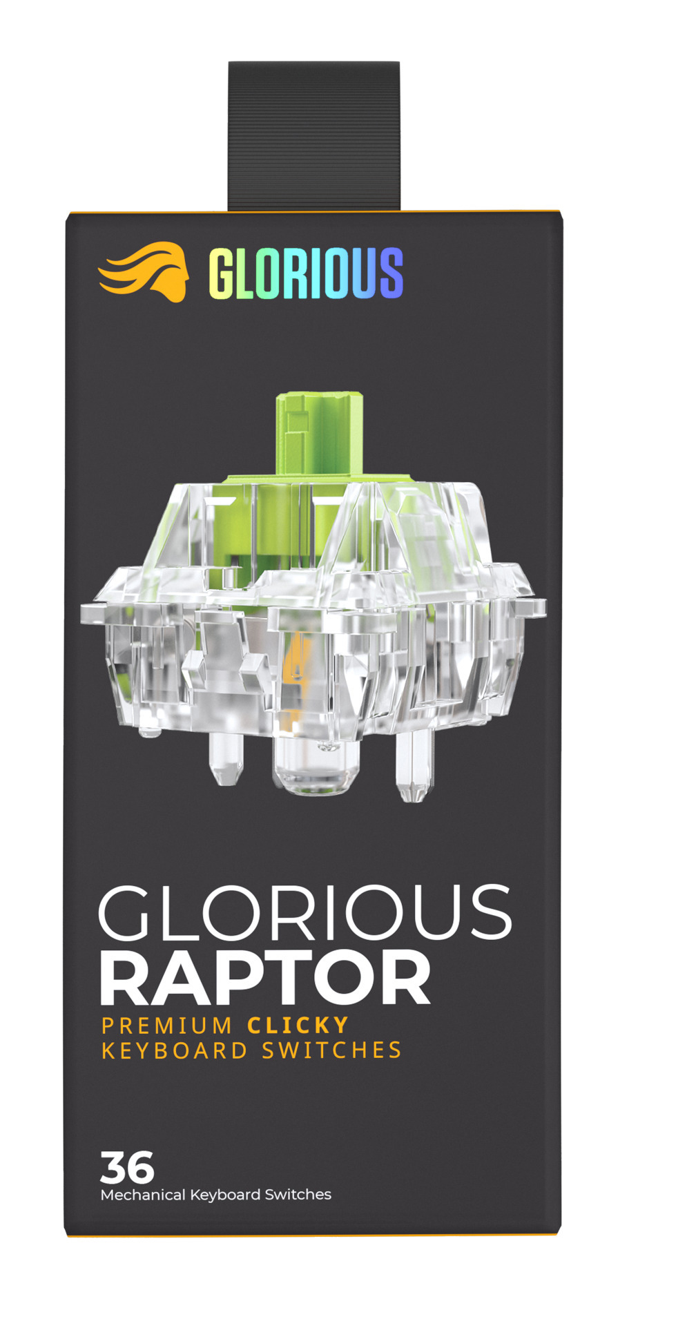 Glorious - Pack 36 Clicky Raptor Switches Lubricados Glorious