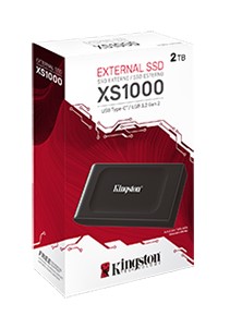 Kingston - SSD Externo Kingston XS1000 1TB USB3.2 Gen2 Negro (1050/1000MB/s)