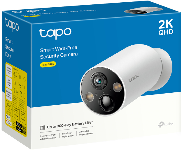 TP-Link - Cámara de Vigilancia TP-Link Tapo C425 2K Smart Wire-Free Security