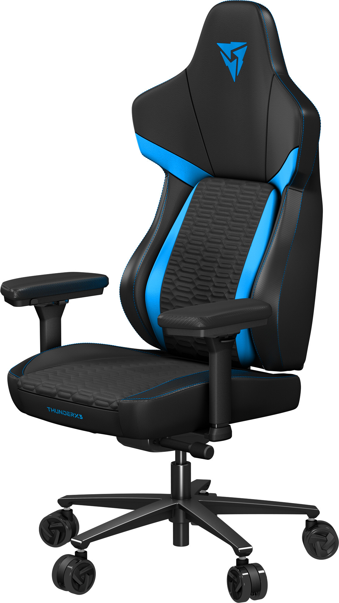 ThunderX3 - Silla Gaming ThunderX3 Core, Apoio lombar 360 graus - Racer Blue