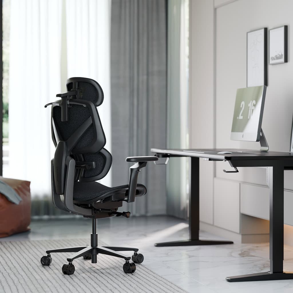 ThunderX3 - Silla Gaming Ergonomica ThunderX3 FLEX Pro, Apoio lombar 360 graus - Loft Dark Grey