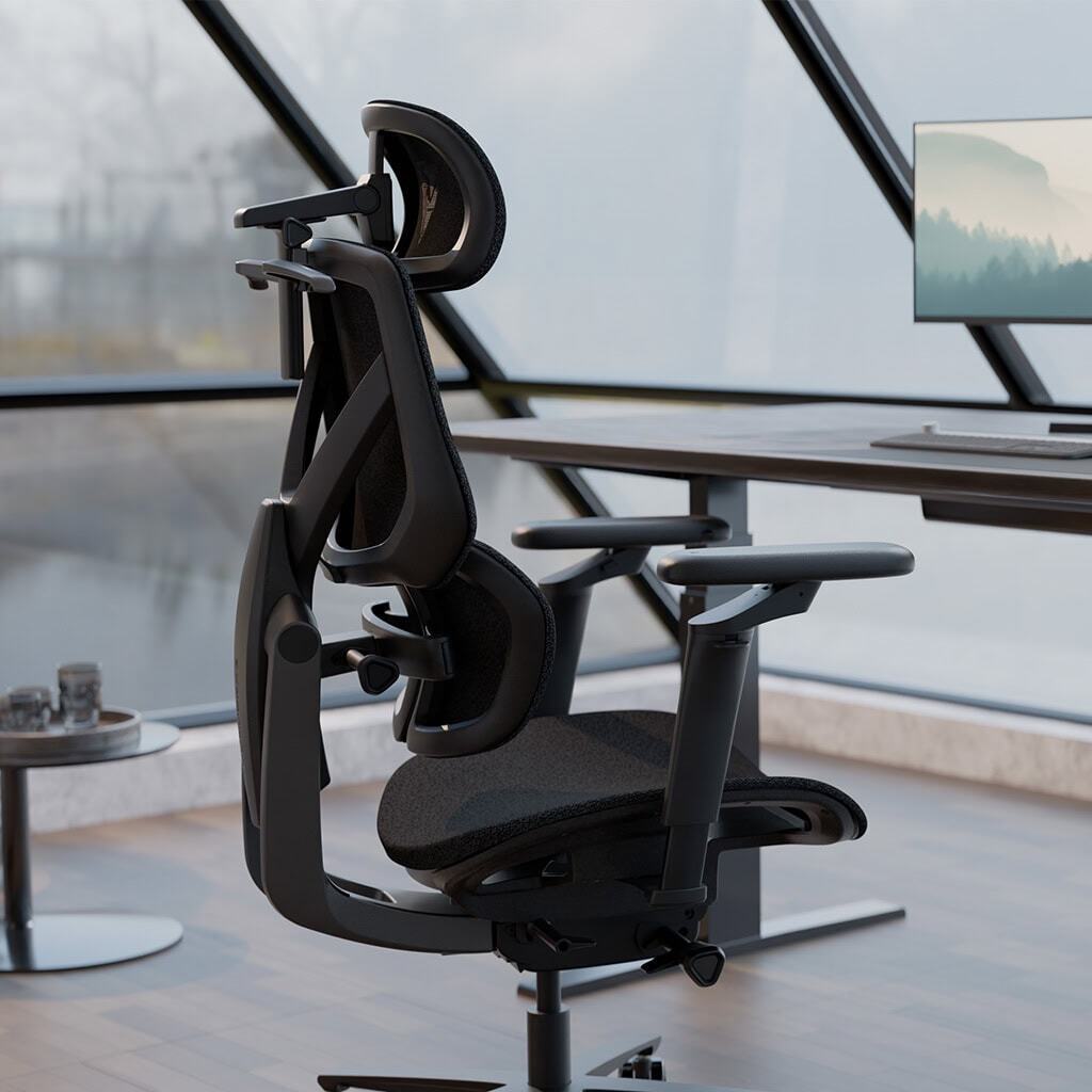 ThunderX3 - Silla Gaming Ergonomica ThunderX3 FLEX Pro, Apoio lombar 360 graus - Loft Dark Grey