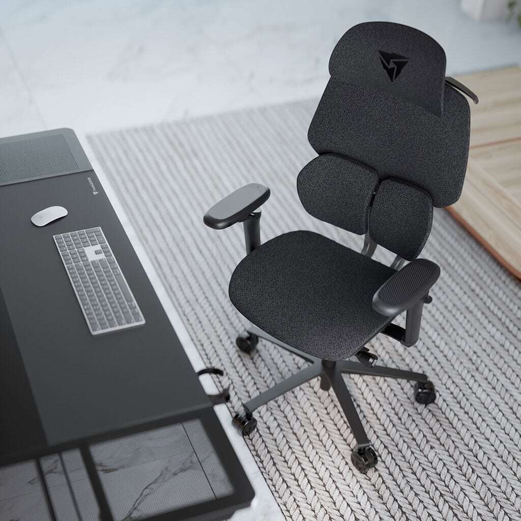 ThunderX3 - Silla Gaming Ergonomica ThunderX3 FLEX Pro, Apoio lombar 360 graus - Loft Dark Grey