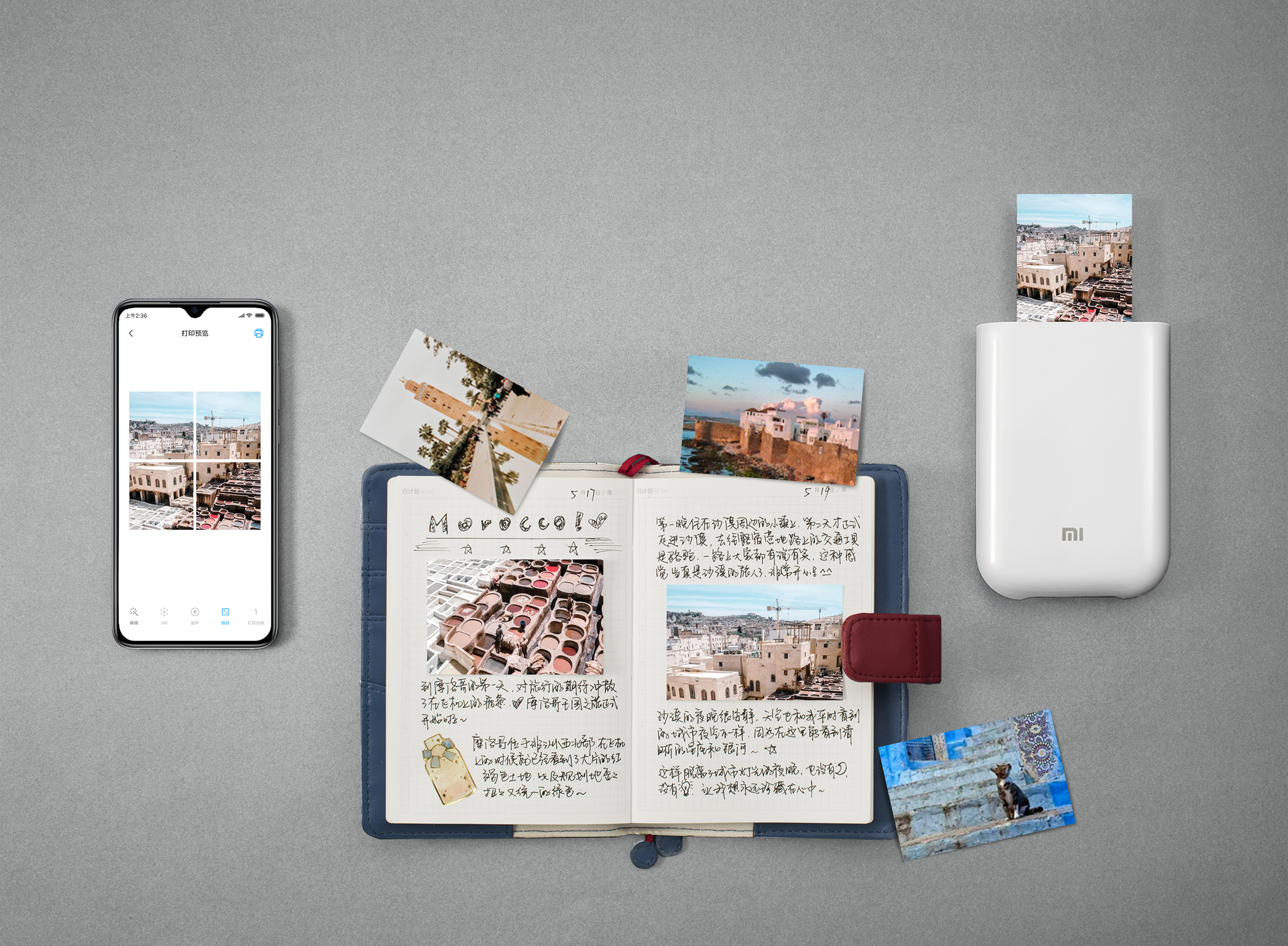 Xiaomi - Pack x20 Papel Fotográfico Xiaomi Mi Portable Photo Printer 2x3 Para impresora Xiaomi Mi Portable Photo Printer