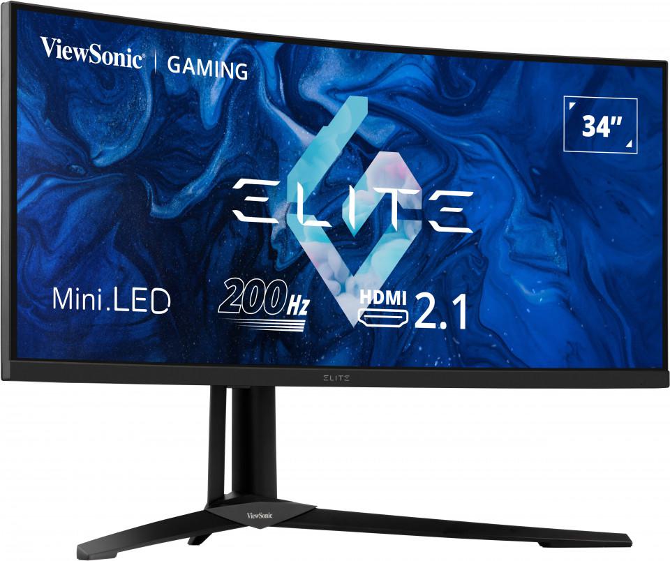 Viewsonic - Monitor Curvo Viewsonic 34" XG341C-2K VA Mini-LED UWQHD 200Hz 1ms FreeSync Premium Pro
