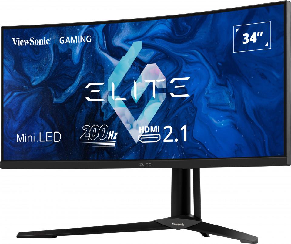 Viewsonic - Monitor Curvo Viewsonic 34" XG341C-2K VA Mini-LED UWQHD 200Hz 1ms FreeSync Premium Pro