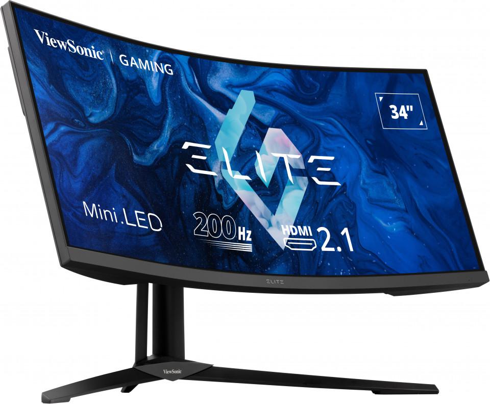 Viewsonic - Monitor Curvo Viewsonic 34" XG341C-2K VA Mini-LED UWQHD 200Hz 1ms FreeSync Premium Pro