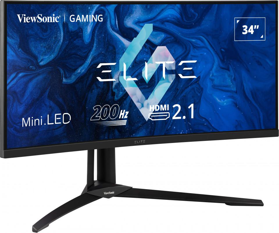 Viewsonic - Monitor Curvo Viewsonic 34" XG341C-2K VA Mini-LED UWQHD 200Hz 1ms FreeSync Premium Pro
