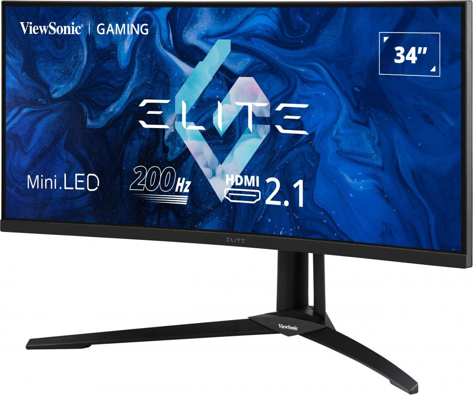 Viewsonic - Monitor Curvo Viewsonic 34" XG341C-2K VA Mini-LED UWQHD 200Hz 1ms FreeSync Premium Pro