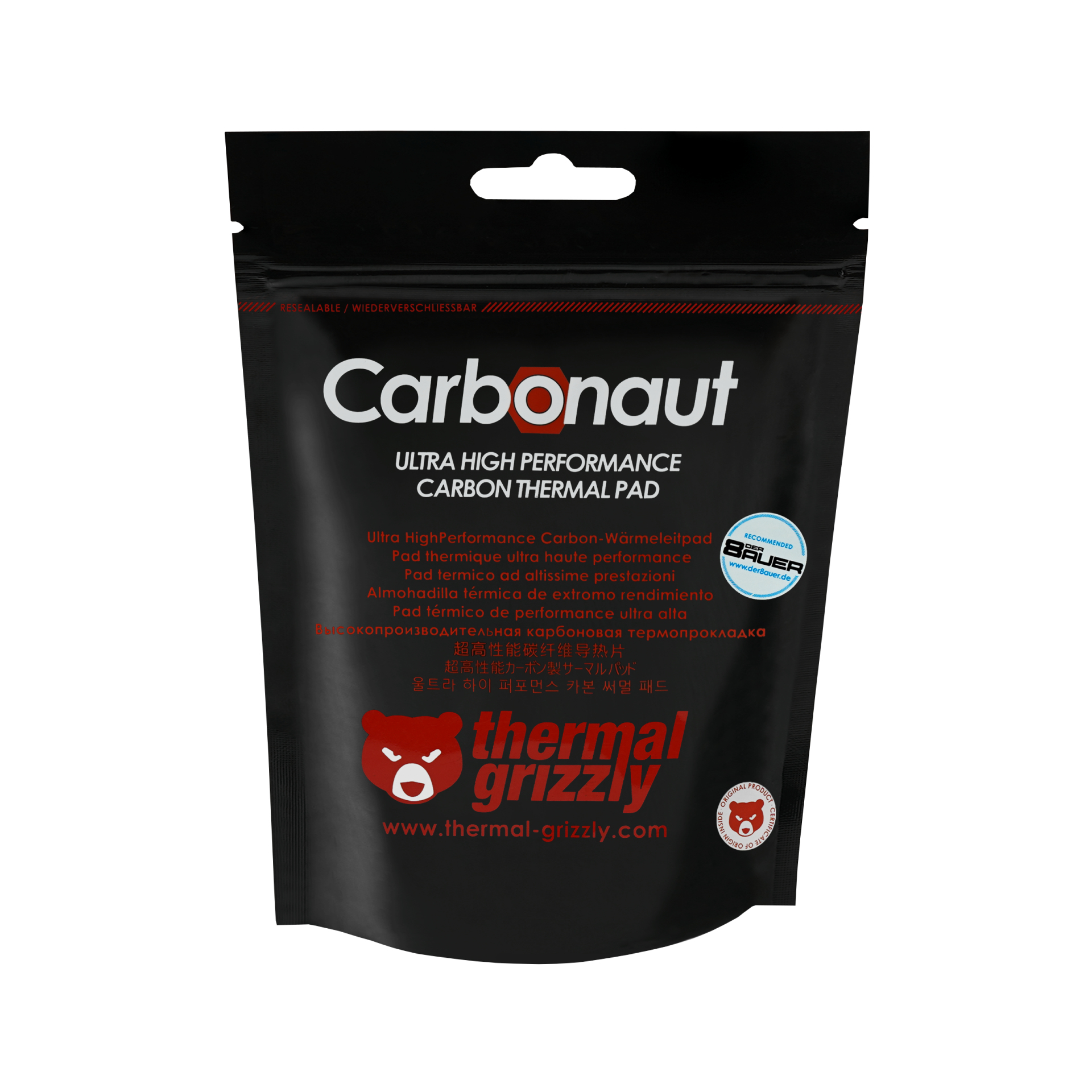 Thermal Grizzly - Almohadilla térmica Thermal Grizzly Carbonaut 25 x 25 x 0.2mm