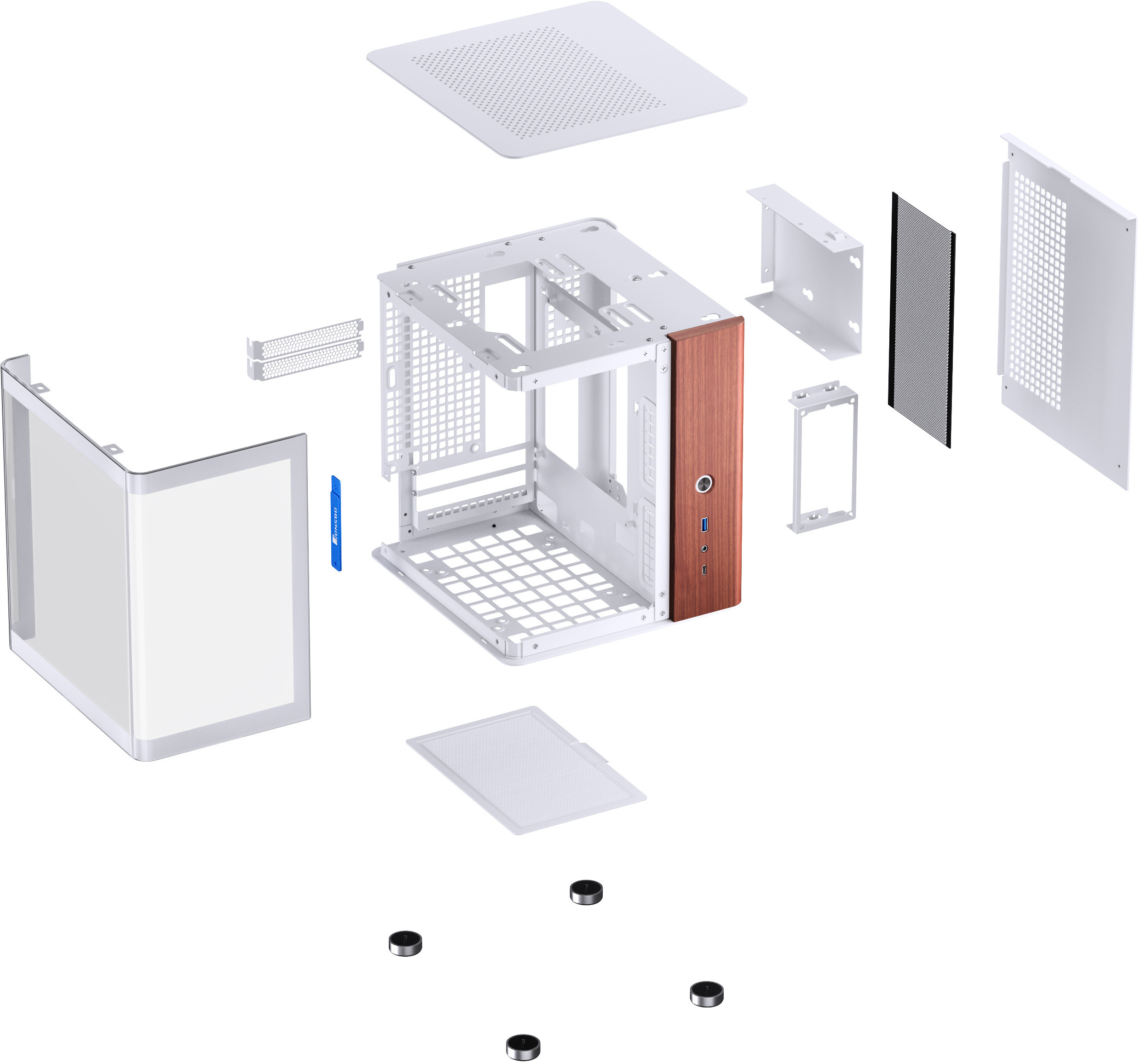 Jonsbo - Caja Mini-ITX Jonsbo TK-0 Blanco