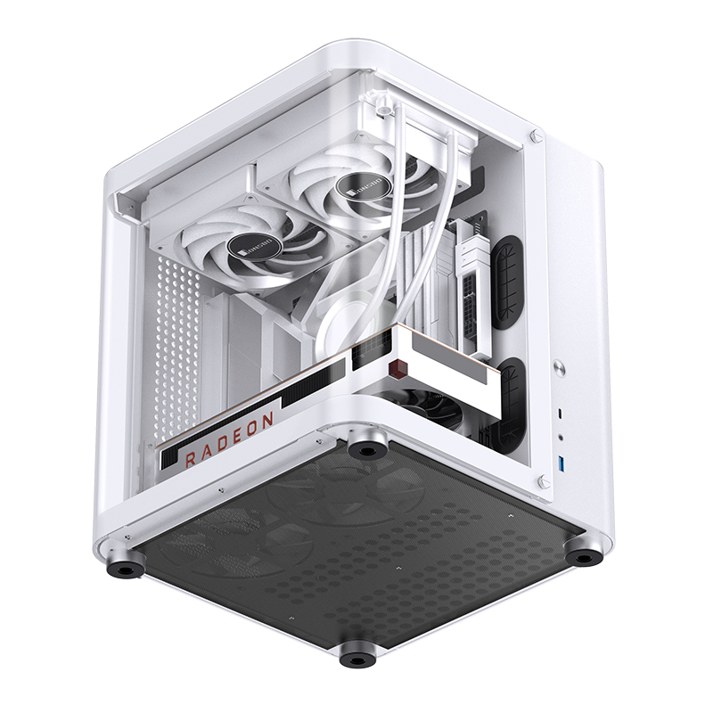 Jonsbo - Caja Micro-ATX Jonsbo TK-1 2.0 Vidrio Templado Blanco