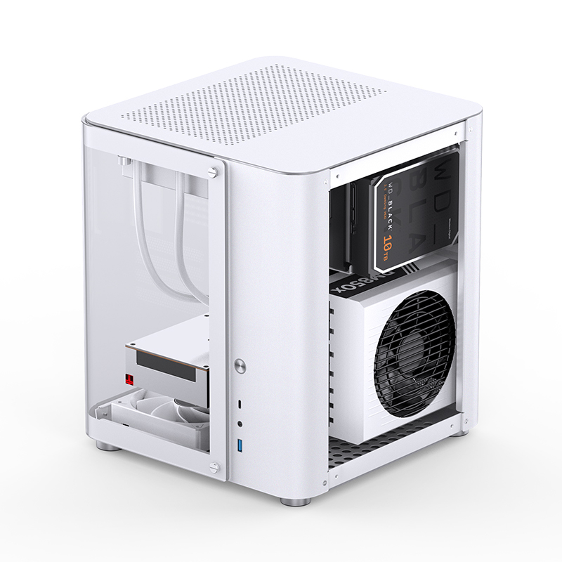 Jonsbo - Caja Micro-ATX Jonsbo TK-1 2.0 Vidrio Templado Blanco