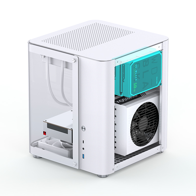 Jonsbo - Caja Micro-ATX Jonsbo TK-1 2.0 Vidrio Templado Blanco