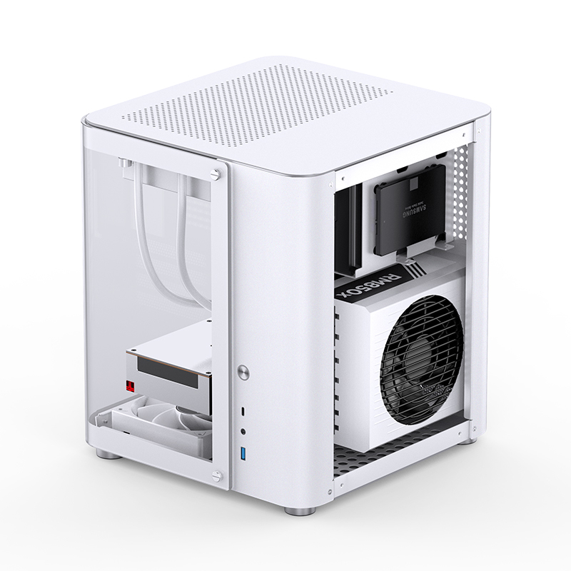 Jonsbo - Caja Micro-ATX Jonsbo TK-1 2.0 Vidrio Templado Blanco