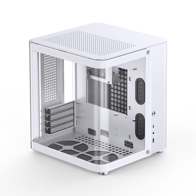 Jonsbo - Caja Micro-ATX Jonsbo TK-1 2.0 Vidrio Templado Blanco