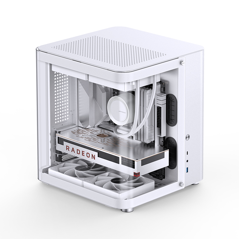 Jonsbo - Caja Micro-ATX Jonsbo TK-1 2.0 Vidrio Templado Blanco