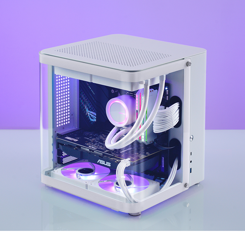 Jonsbo - Caja Micro-ATX Jonsbo TK-1 2.0 Vidrio Templado Blanco