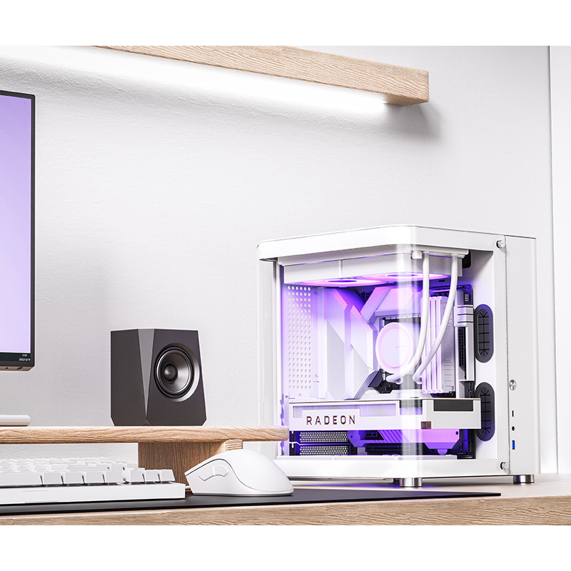 Jonsbo - Caja Micro-ATX Jonsbo TK-1 2.0 Vidrio Templado Blanco