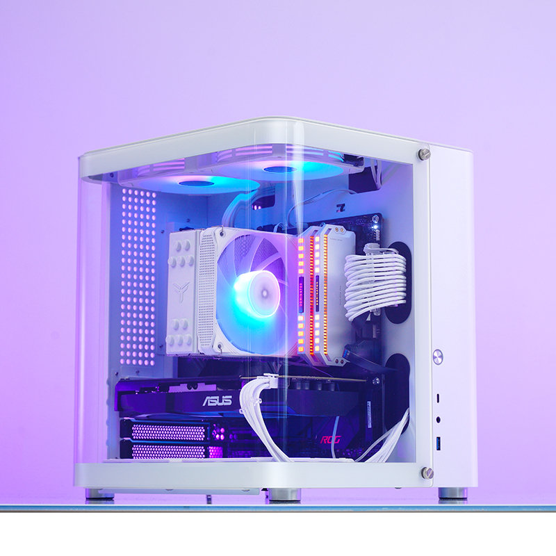 Jonsbo - Caja Micro-ATX Jonsbo TK-1 2.0 Vidrio Templado Blanco