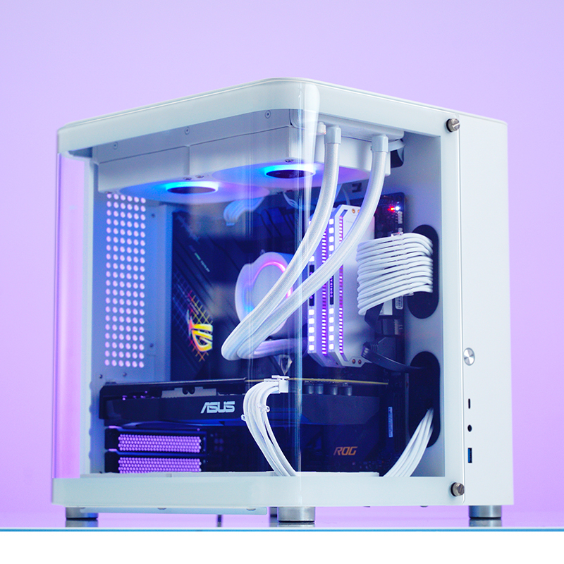 Jonsbo - Caja Micro-ATX Jonsbo TK-1 2.0 Vidrio Templado Blanco