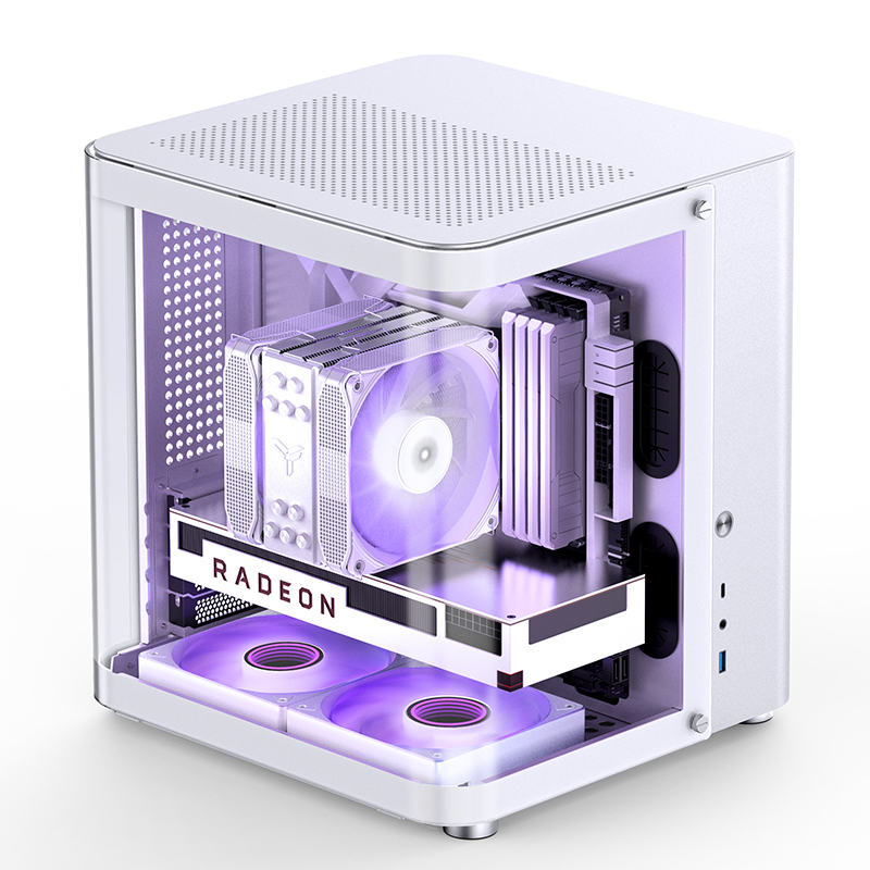 Jonsbo - Caja Micro-ATX Jonsbo TK-1 2.0 Vidrio Templado Blanco