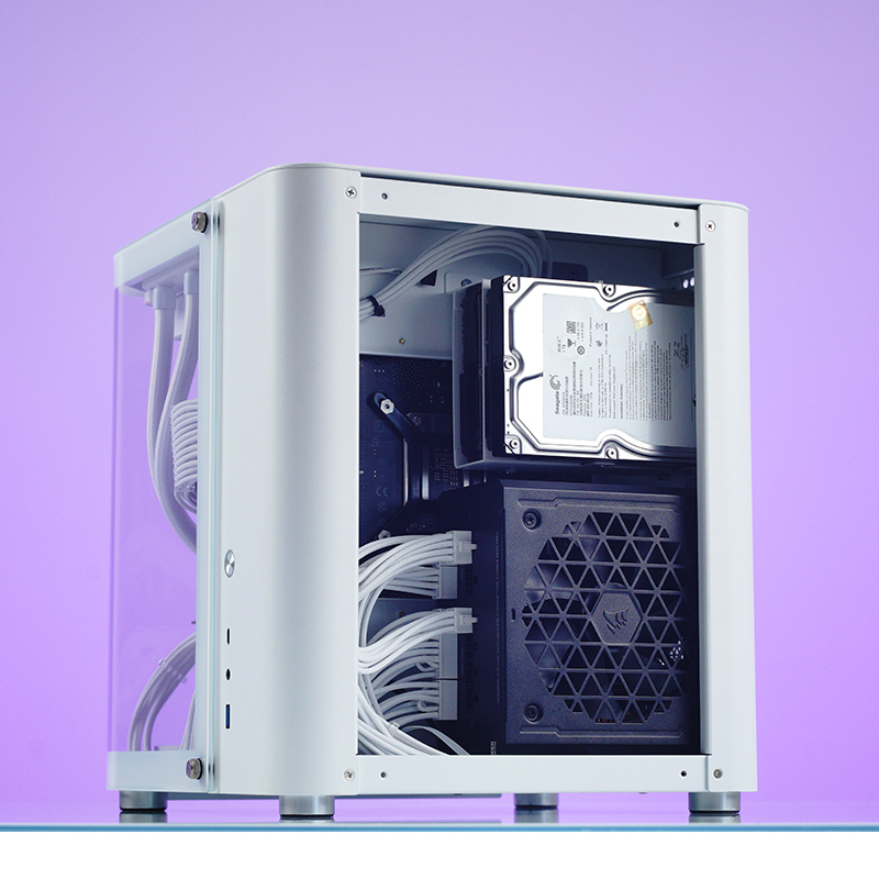 Jonsbo - Caja Micro-ATX Jonsbo TK-1 2.0 Vidrio Templado Blanco