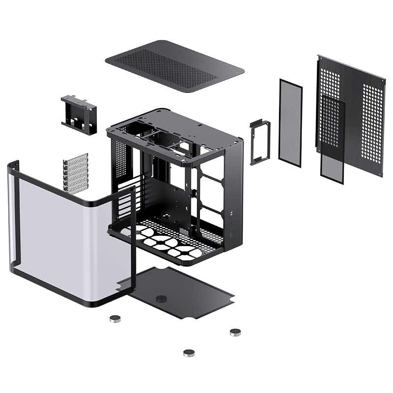 Jonsbo - Caja ATX Jonsbo TK-2 2.0 Vidrio Templado Negro